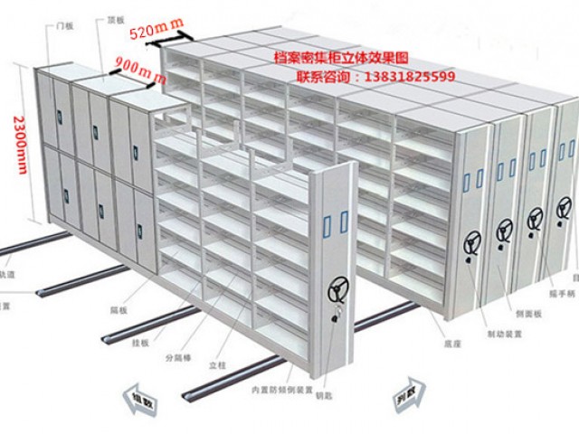 榆林智能密集柜直觀剖析圖